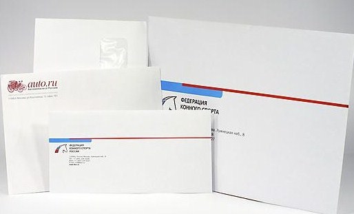 Печать конвертов с логотипами в Екатеринбурге